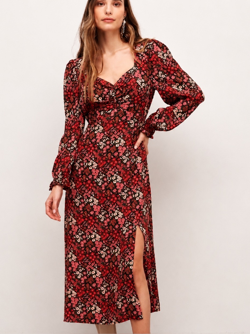 Nobody's Child Rosie Midi Dress | US Sz 10 / UK Sz 14